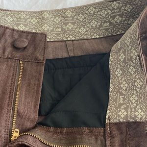 Sexy wide leg brown jeans pant